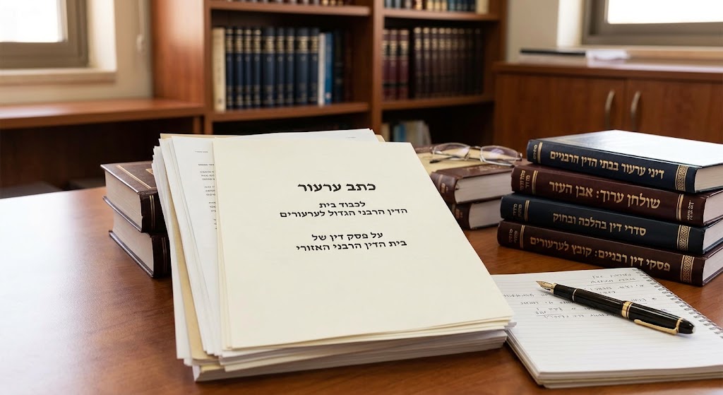 ערעור על החלטת בית הדין הרבני האזורי